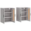 vidaXL Wall Mounted Cabinets 2 pcs Grey Sonoma Engineered Wood