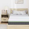 vidaXL Mattress White and Grey 120 x 200 cm Pocket Spring