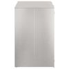 vidaXL Wheelie Bin Storage for 2 Bins Silver 136 x 77.5 x 115.5 cm