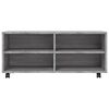 vidaXL TV Cabinet with Castors Grey Sonoma 90x35x35 cm Engineered Wood