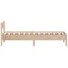 vidaXL Bed Frame without Mattress 75x190 cm Small Single Solid Wood Pine