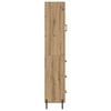 vidaXL Highboard Artisan Oak 34.5 x 34 x 180 cm Engineered Wood