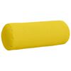 vidaXL Bolster Pillows 2 pcs Light Yellow Ø 25 x 70 cm Fabric