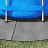 vidaXL Pool Ground Cloth Light Grey Ø428 cm Polyester Geotextile