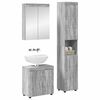 vidaXL Bathroom Furniture Set TULUM Grey Sonoma Engineered Wood