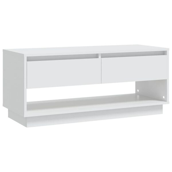 vidaXL TV Cabinet White 102x41x44 cm Engineered Wood