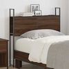 vidaXL Storage Headboard with Charging Station Brown oak 75 cm