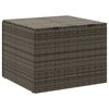 vidaXL Garden Storage Box Grey 291L Poly Rattan