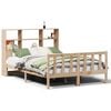 vidaXL Bookcase Bed without Mattress 140x200 cm Solid Wood Pine