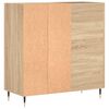 vidaXL Record Cabinet Sonoma Oak 84.5x38x89 cm Engineered Wood