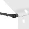vidaXL Manual Retractable Awning with LED 200 cm Cream
