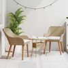 vidaXL Garden Chair 2 pcs Beige 55 x 62.5 x 82cm Poly Rattan