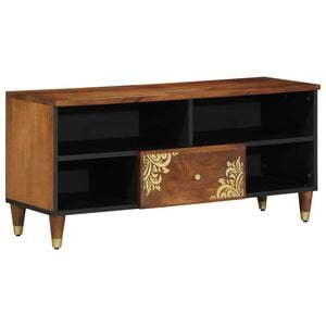 vidaXL TV Cabinet Honey Brown 100 x 33 x 46 cm Solid Mango Wood
