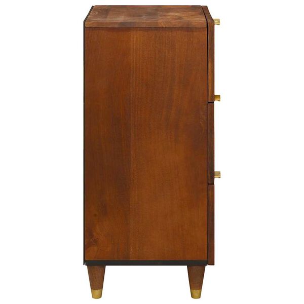 vidaXL Sideboard with Drawer Brown 40 x 33.5 x 75 cm Solid Mango Wood