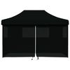 vidaXL Party Tent Folding Black 279 x 410 x 315 cm Oxford Fabric