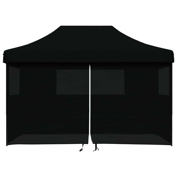 vidaXL Party Tent Folding Black 279 x 410 x 315 cm Oxford Fabric