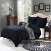 vidaXL Duvet Cover with Pillow 155 x 220 cm Cotton satin and stripes
