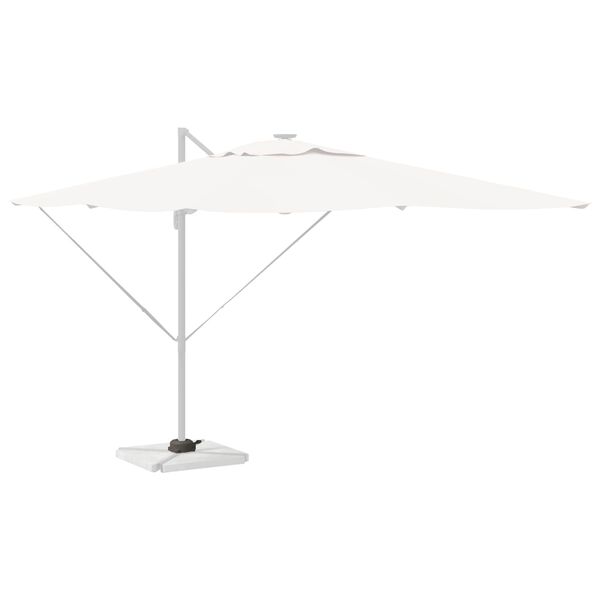 vidaXL Parasol Base Silver 23 x 14 x 6 cm