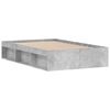 vidaXL Bed Frame without Mattress Concrete Grey 120x200 cm