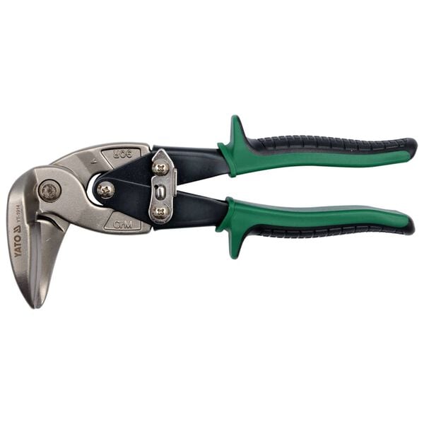 YATO Vertical Offset Snips Right 225 mm Green