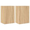vidaXL TV Wall Cabinets 2 pcs Sonoma Oak 40.5x30x60 cm Engineered Wood