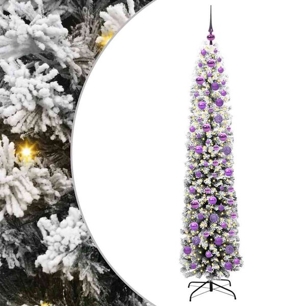 vidaXL Artificial Christmas Tree with 300 LEDs with Stand Green 180 cm
