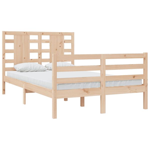 vidaXL Bed Frame without Mattress 120x200 cm Solid Wood Pine