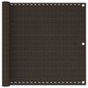 vidaXL Balcony Screen Brown 90x400 cm HDPE