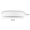 Smartwares Ceiling Light 60x60x10 cm White