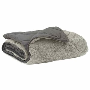 vidaXL Summer Duvet Quilted Light grey 135 x 200 cm