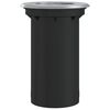 vidaXL Outdoor Ground Light Round Black 10.5x10.5cm Die-cast Aluminium