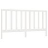 vidaXL Bed Headboard | White | Solid Pine Wood | 206x4x100 cm | Bed Headboard