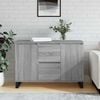 vidaXL Sideboard Grey Sonoma 101.5x35x70 cm Engineered Wood