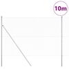 vidaXL Fence Post Silver 10 x 1.5 m (13 mm mesh) Steel