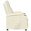 vidaXL Recliner Chair Cream White Faux Leather