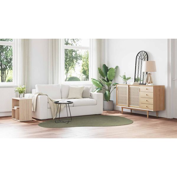 vidaXL Area Rugs HUARTE Forest green 160 x 230 cm Polyester