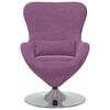vidaXL Egg Chair Purple 63 x 73 x 90 cm Velvet