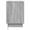 vidaXL Bedside Cabinet Grey 39 x 34.5 x 50 cm Engineered wood