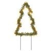 vidaXL Christmas Light Decorations with Spikes 3 pcs Tree 50 LEDs 30 cm