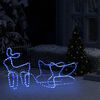 vidaXL Reindeer and Sleigh Christmas Decoration Outdoor 252 LEDs