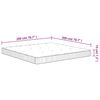 vidaXL Pocket Spring Mattress Medium 200x200 cm