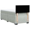 vidaXL Box Spring Bed with Mattress Light Grey 90x200 cm Velvet