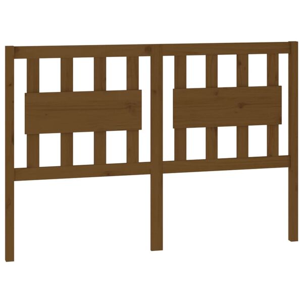 vidaXL Bed Headboard Honey Brown 145.5x4x100 cm Solid Wood Pine