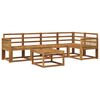 vidaXL Outdoor Sofa Set 6 pcs Natural Solid Acacia Wood