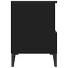 vidaXL Bedside Cabinet Black 40x35x50 cm