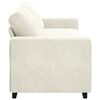vidaXL Sofa Cream 221 x 80 x 80 cm Poly velvet