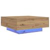 vidaXL Coffee Table Artisan Oak 80 x 80 x 31 cm Engineered Wood