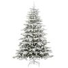 vidaXL Artificial Hinged Christmas Tree White 240 cm PE and PVC