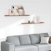 vidaXL Wall Shelf with Shelf 2 pcs Red 115 x 9 x 3 cm Engineered Wood