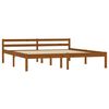 vidaXL Bed Frame without Mattress Honey Brown Solid Wood 160x200 cm (283212+321987)